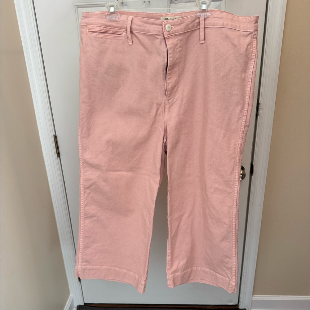 Madewell Wide Leg Pink Pants